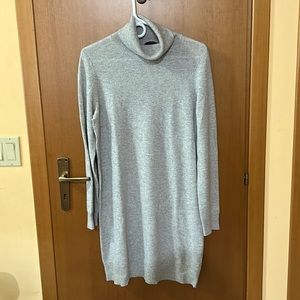 Theory cashmere turtleneck dress Gray